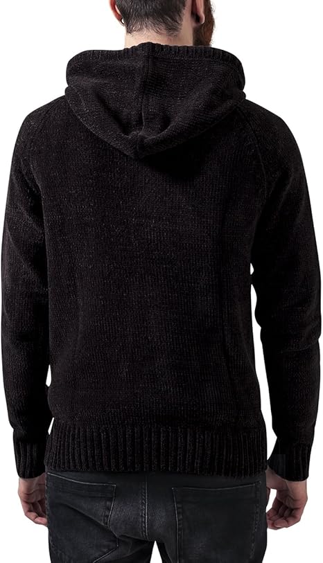 chenille hooded sweater