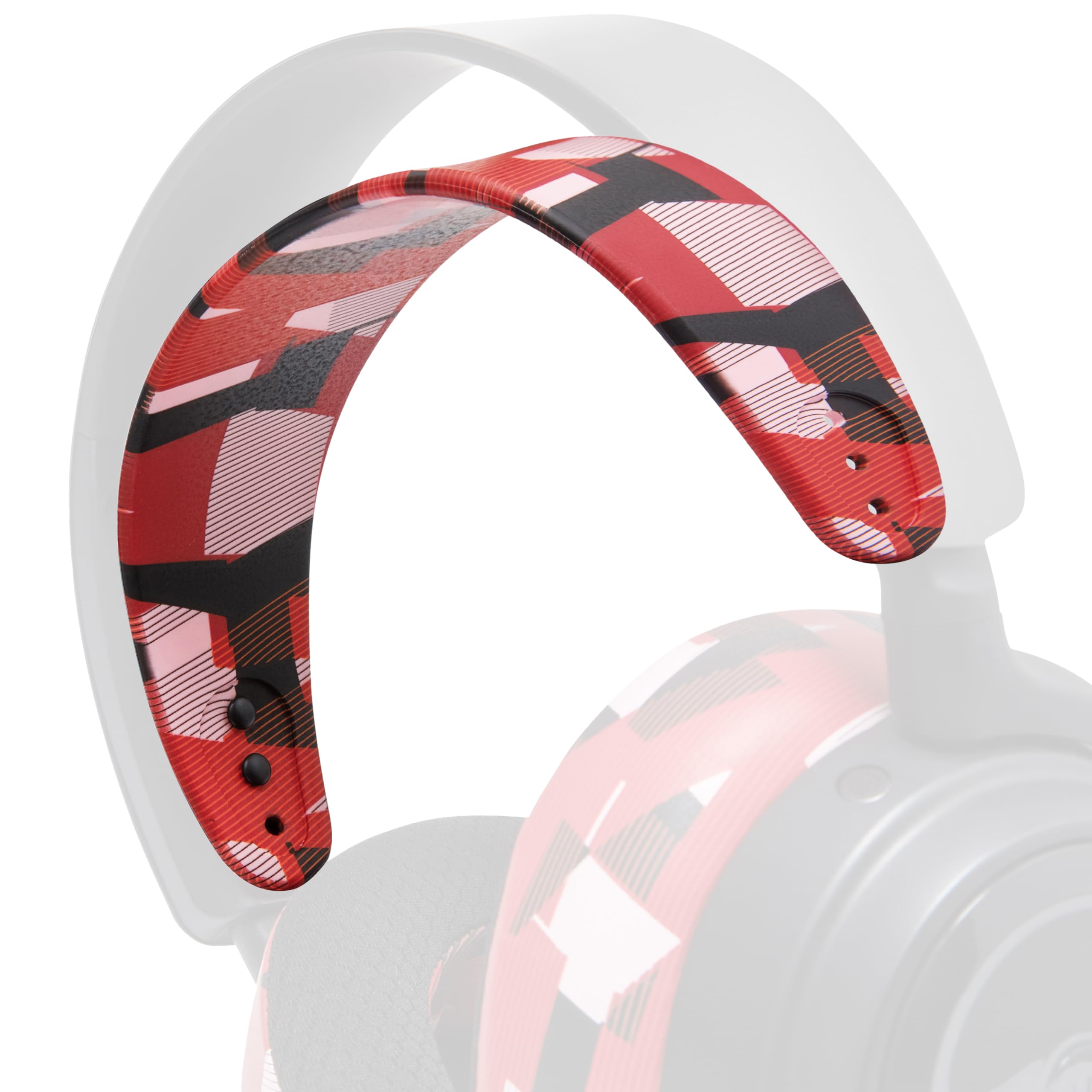WC HeadbandZ Arctis Nova - Upgraded Silicone Headband for Arctis Nova Headsets by Wicked Cushions - Enhanced Flexibility, Comfort, and Style with Matching Earpad Designs | Red Prism