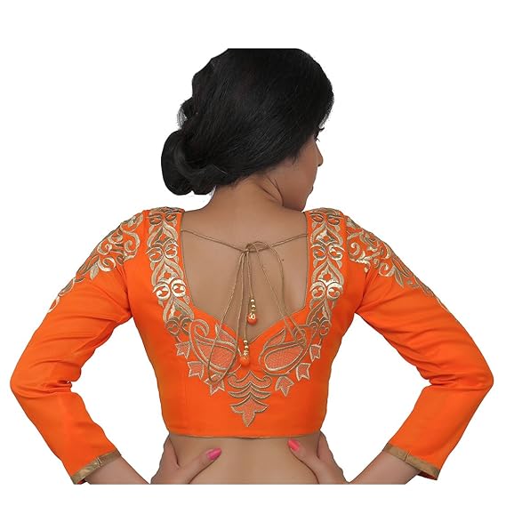 Dupion Silk Long Sleeve Blouse for Women