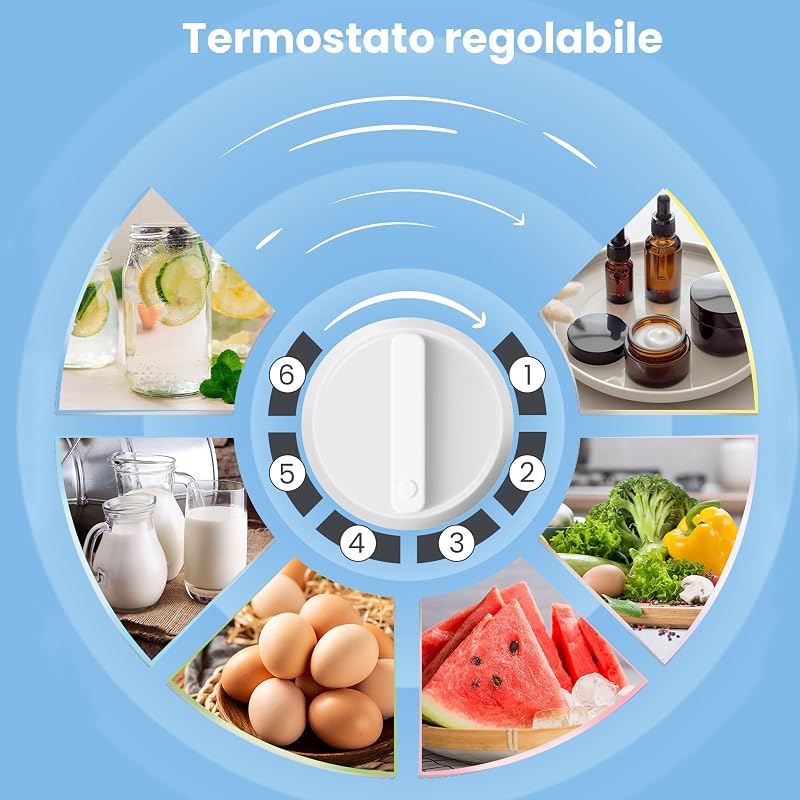 Mini Frigo da Camera 43L con Chiller Box 0-10℃, Bianco