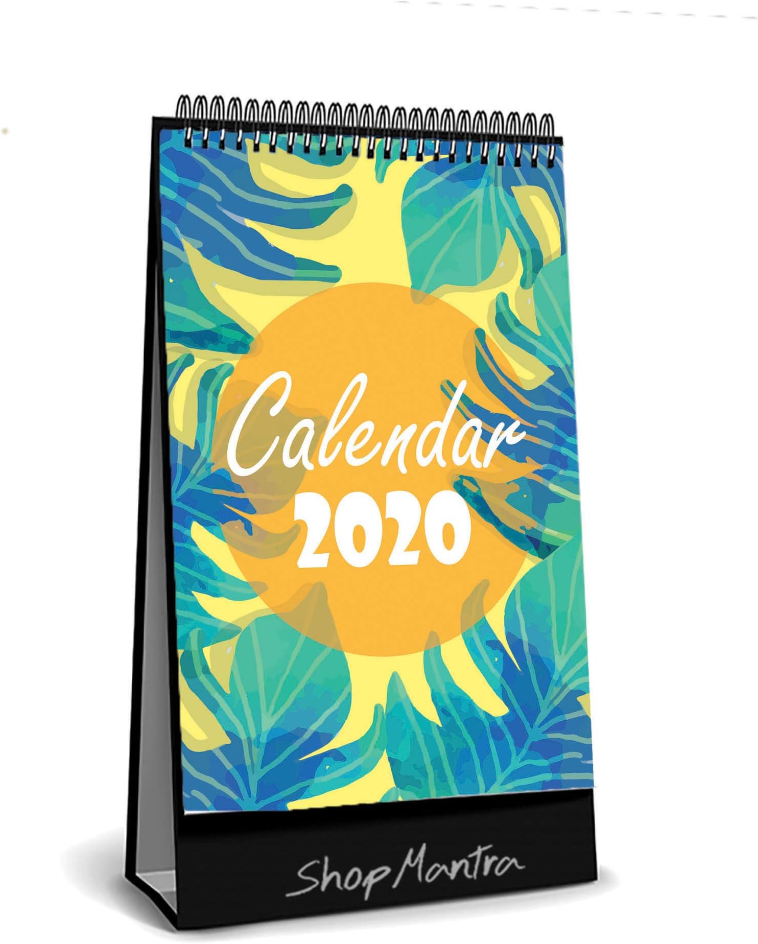 ShopMantra Season Symbol Watercolor Prints Desk Calender/Table Calendar 2020 (Size 5.5" x 8" Inch)
