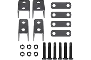 AUTOSwpozo Trailer Single Axle Spring Hanger Kit for Double Eye Spring, Trailer Leaf Spring Single Axle Suspension
