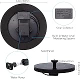 LAWOHO Solar Fountain for Bird Bath 1.5W Pump 4 Heads Auto Start 3s view 7