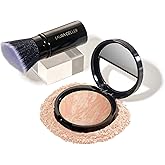 LAURA GELLER NEW YORK Baked Balance-n-Brighten Foundation with Kabuki Brush Makeup Set, Porcelain