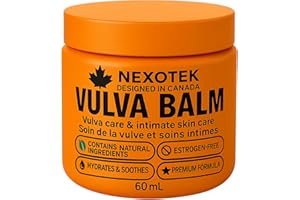 NexoTek Premium Vulva Balm for Women – Intimate Moisturizer for Dryness, Life Transitions, Sensitive Skin & Post-Shave Comfor