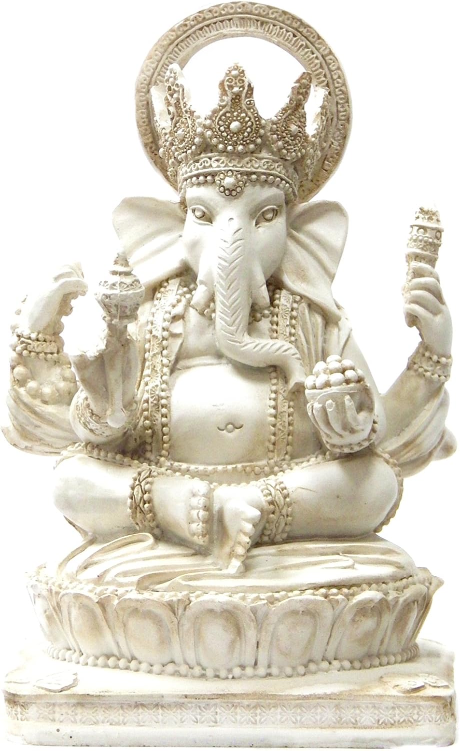 Bellaa 22227 Ganesh Statues Hindu Elephant God of Success 6 inch