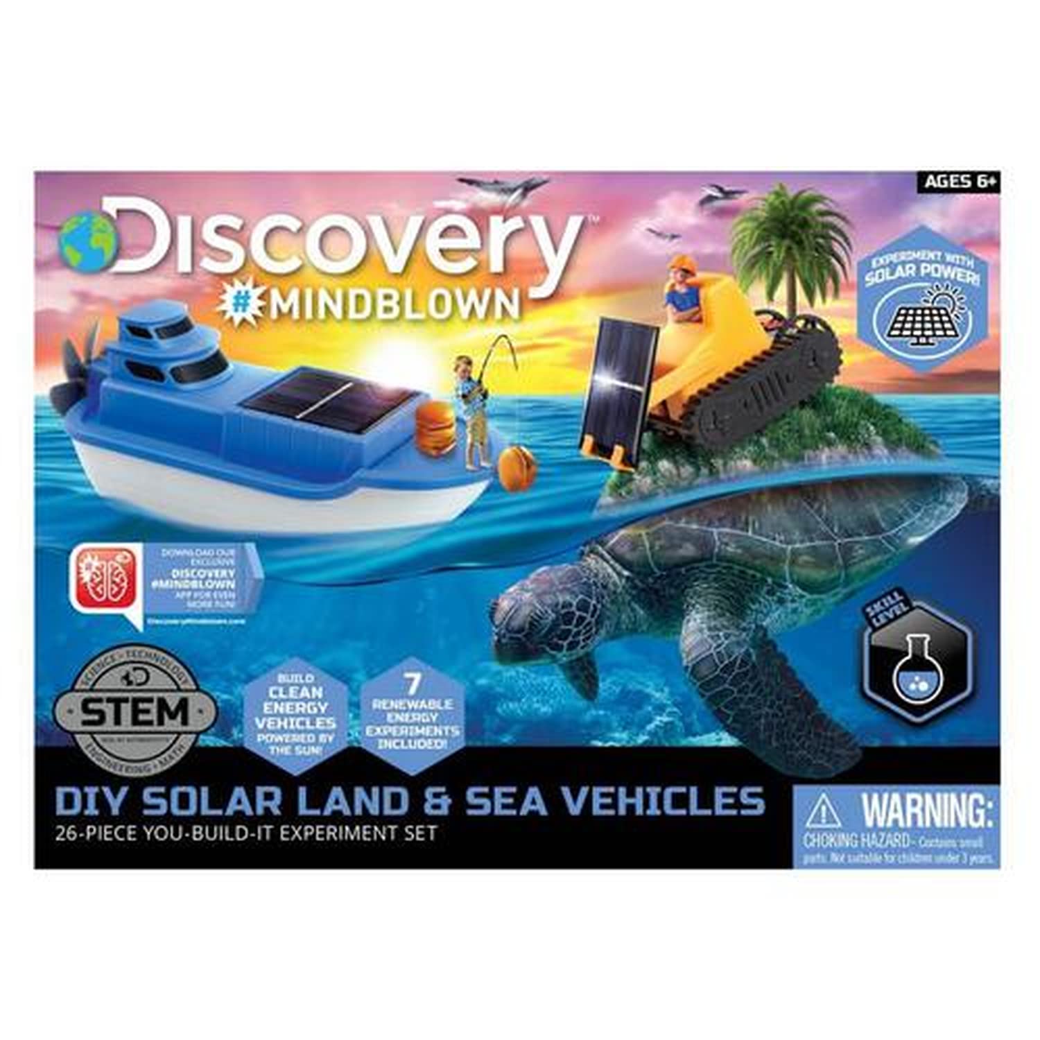 Discovery #Mindblown 1423001071 - DIY Solar Land & Sea Vehicles - Solar Land and Sea Vehicle for DIY - for Children from 6 Years