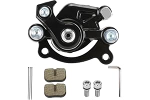 FVRITO Rear Brake Caliper with Brake Pads Compatible with Mini Bike Coleman CT100U Monster Moto MMB-80 MM-B105 Motovox MBX10 MBX11 80cc 97cc 100cc 105cc 2.5HP 3.5HP Pocket Dirt Bike Minibike Parts