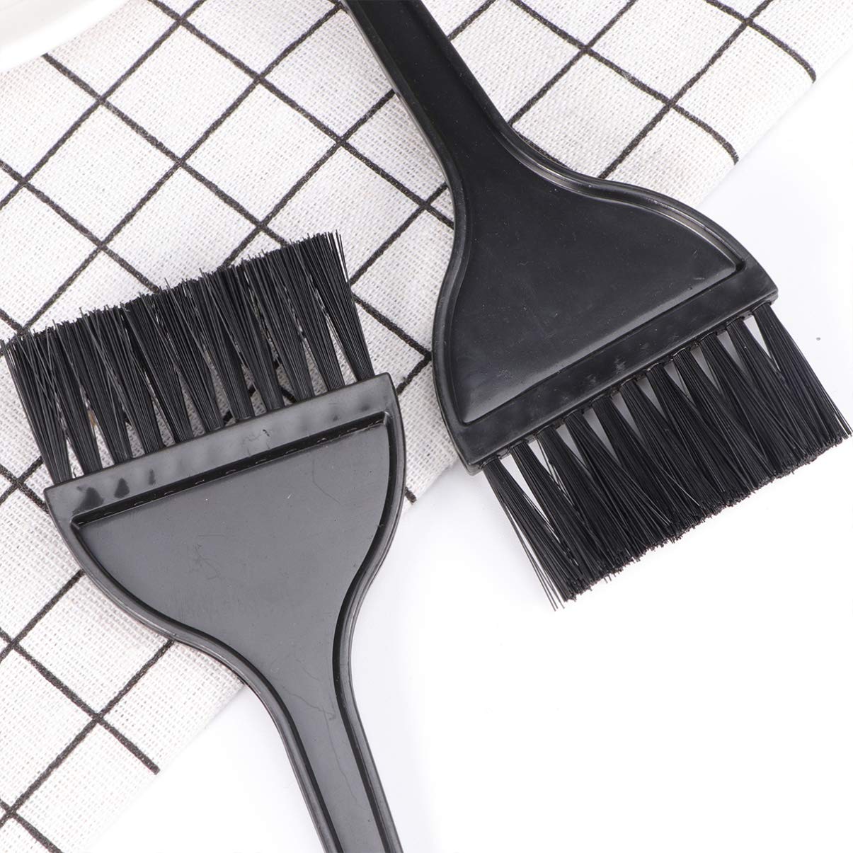 Pixnor 12 Pack Hair Dye Brushes, Highlight Brush Handle Hair Coloring Dyeing Kit Color Tint Applicator for Salon Black : Beauty