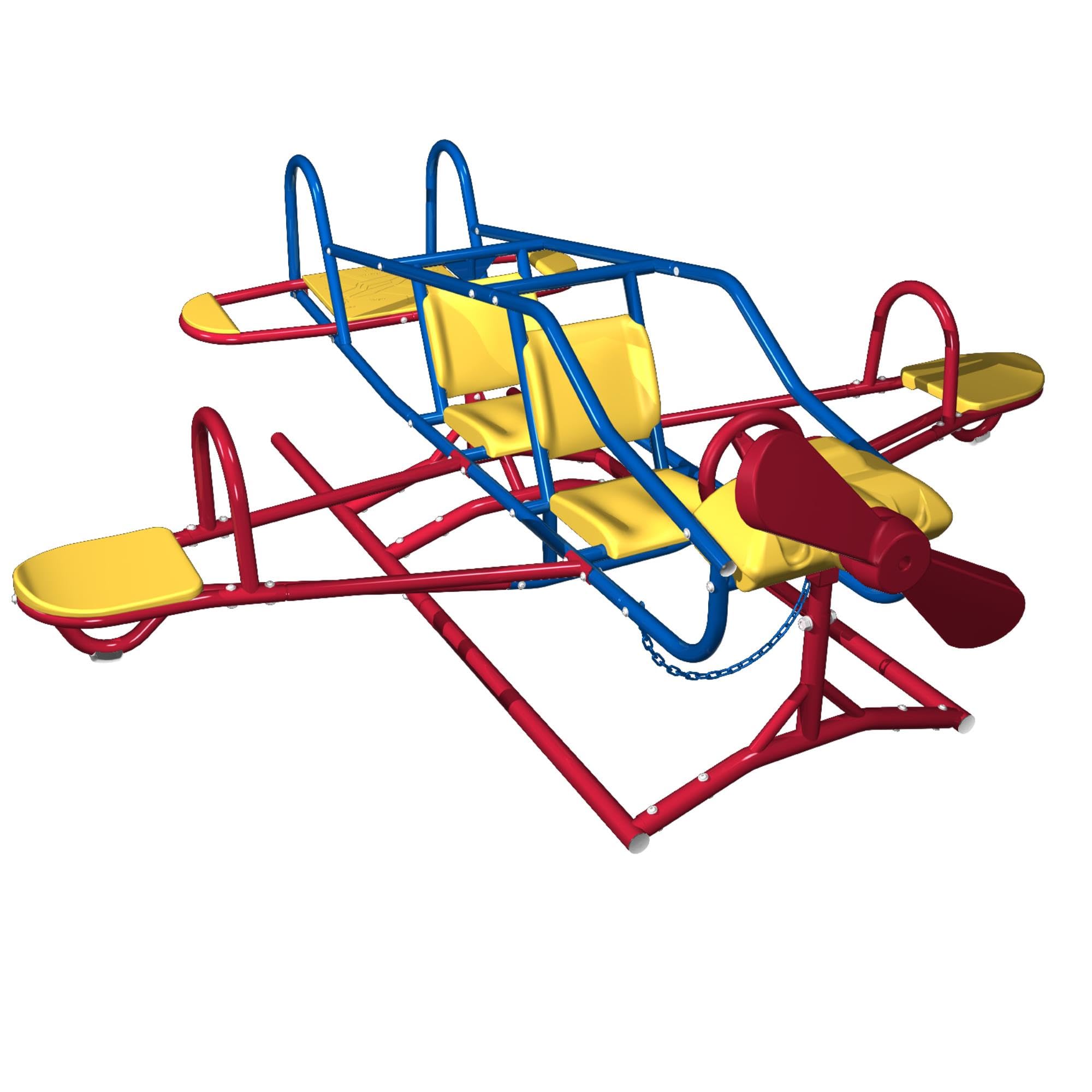 Lifetime Ace Flyer Airplane Teeter Totter - Primary Colors (151110) Image