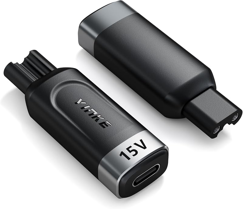 Yinke 15V HQ8505 USB C Shaver Charger Adapter for Philips Norelco HQ8505 7000