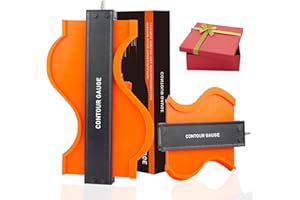 Virsin Contour Gauge(10inch), Welding Floor Woodworking Tool Tracing, Unique Gift for Men, Husband, Dad, Him, for DIY, Adjustable Lock