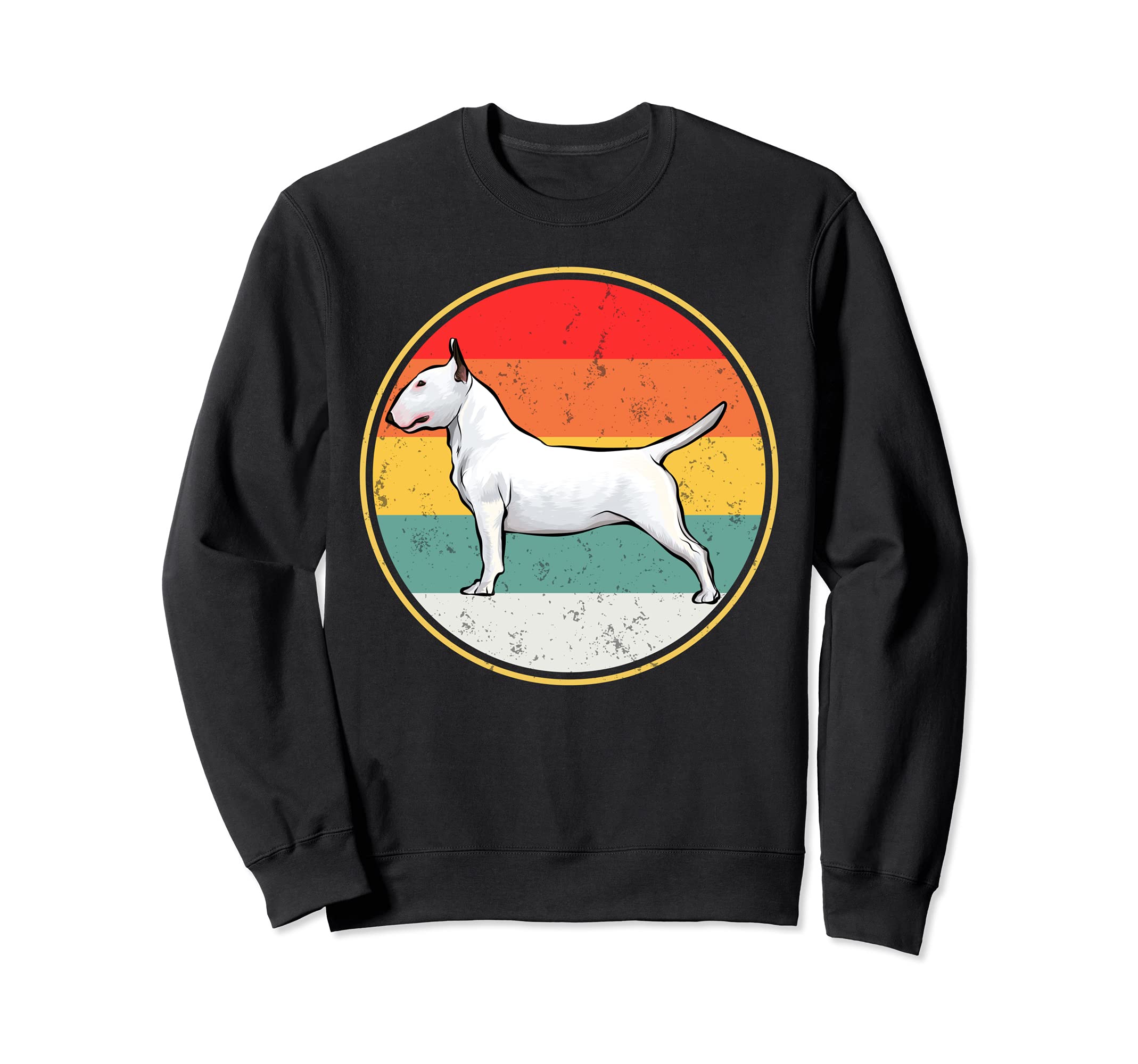 Vintage Retro Sunset Bull Terrier Dog Sweatshirt