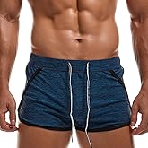 AIMPACT Mens Short Swim Trunks Quick Dry Beach Board Shorts 80s 90s Summer Vintage Swimwear with Lining Swimming Suits