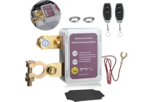 NORTHLET Remote Battery Disconnect Switch 12V/24V, 240A, Kill Switch for Car, Anti Theft Prevent Battery Discharge, with Wireless Remote Control Key, Suitable for Car, RV, Truck, Marine Battery