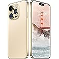 Nawfait 15 ProMax Smartphone, 6+256GB Unlocked Phone, Android 13.0, 48+108MP Zoom Camera, Mobile Phone with Build-in Pen,Long Battery Life 6800mAh, Dual SIM, 6.7“ HD Screen,5G/4G (Gold)