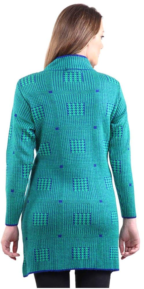 montrex green double breasted coat for women