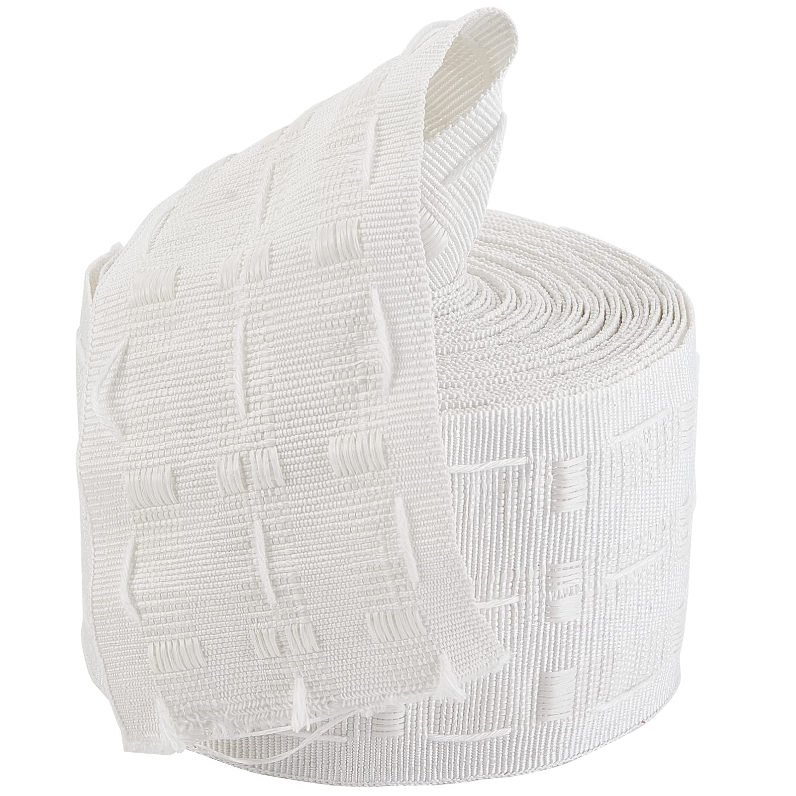 GORGECRAFT 10 Metres x 3 Inch Wide Pencil Pleat Curtain Header Tape White Detachable Curtain Pleat Heading Tape for Home Window Treatments Decoration Replacement Accessories