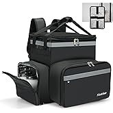 Food Delivery Backpack with 4 Expandable Cup Holders,Insulated Food Delivery Bags for Takeout Bike, Expandable Large Pizza Takeout Bag for Hot/Cold Fits for Uber Eat,Camping (thickened oxford fabric)