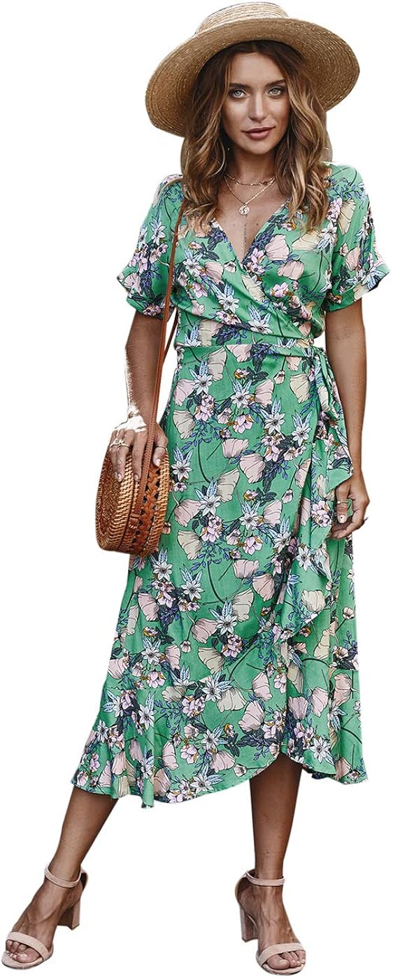 vacation maxi dress with sleeves