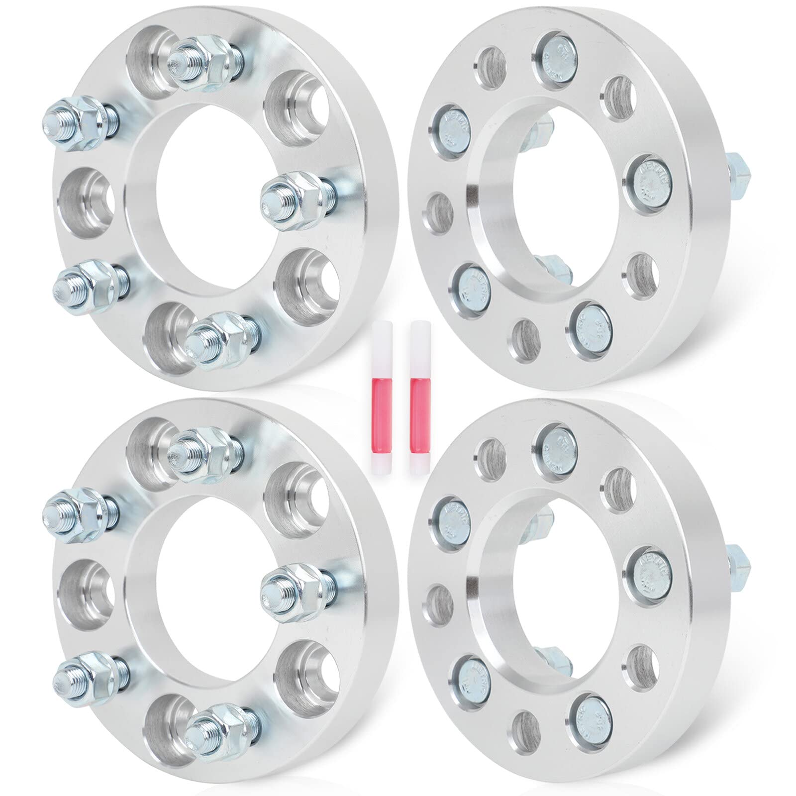 Photo 1 of OCPTY 4 PCS 1" Wheel Spacers 5x4.5 to 5x110 Wheel Adapters 5x114.3 to 5x110 with 12x1.5 Studs fits for 1973-2021 for Honda Civic 1976-2021 for Honda for Accord 1992-2015 for Toyota for Camry