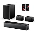 ULTIMEA 5.1 Sound Bar for Smart TV, with Dolby Atmos, 410W Peak Power, Surround Sound System for TV, Wireless Subwoofer Bass Boost, Surround Adjustable, APP Control, Poseidon D60(New 2025 Model)