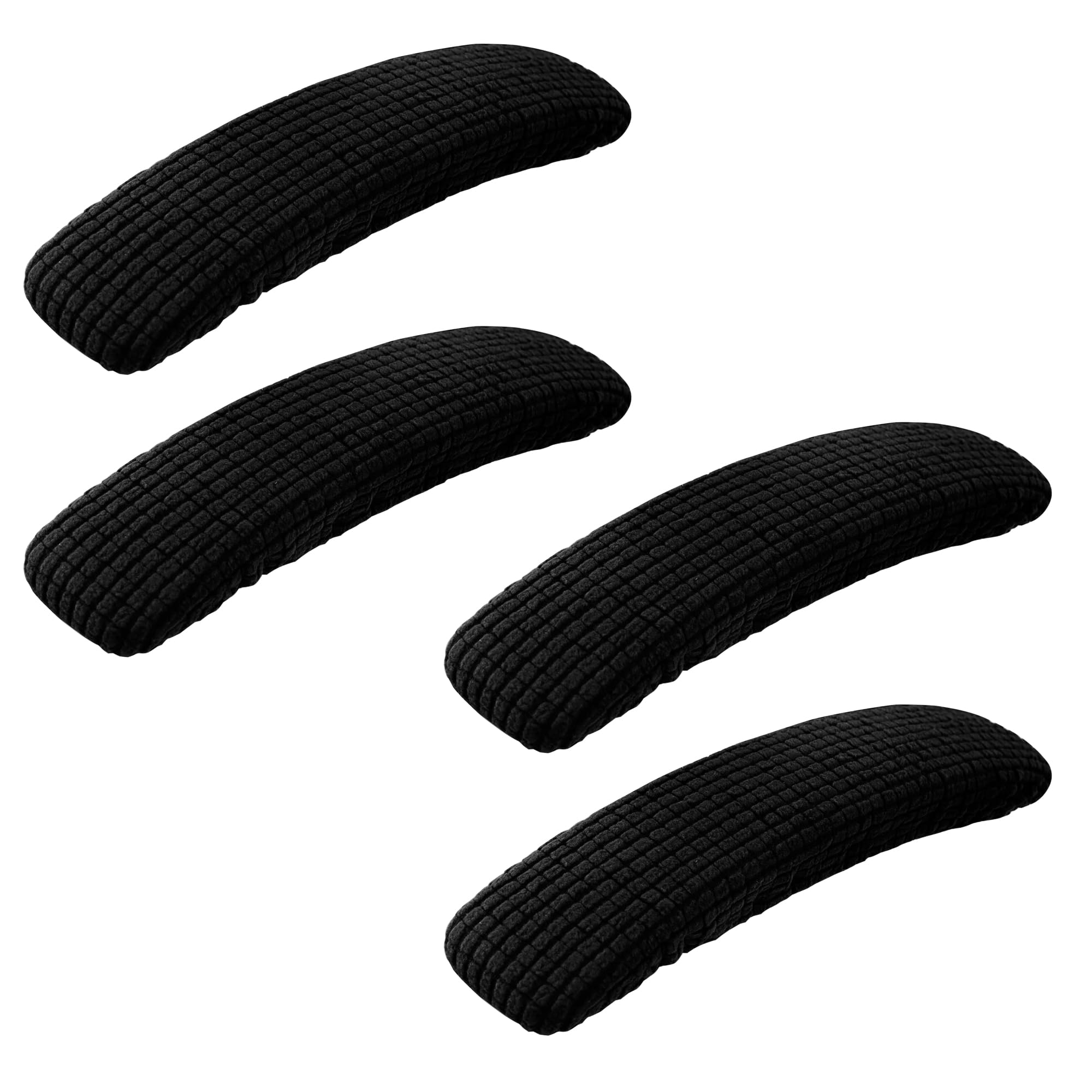 Photo 1 of SARAFLORA 2 Pack Office Chair-Arm Cover Stretchable Stain Resistant Spandex Stretch Computer Chair Slipcover for Desk Chairs Arm, Black