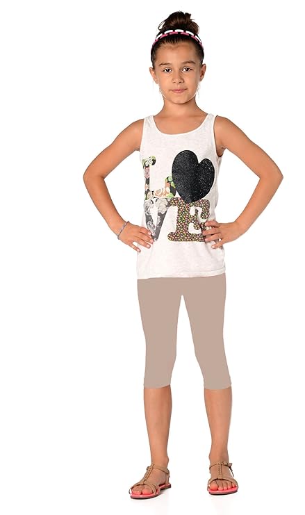 Kinder 3/4 Leggings in 22 Farben Baumwolle, Gr. 92 bis 158 cm, p701