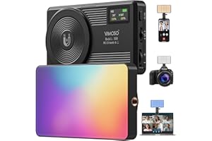 YAMOSO Selfie Light for iPhone, RGB Phone Light Clip on Magnetic for Camera, Laptop, LED Display, 2500K-9000K, Stepless Adjus