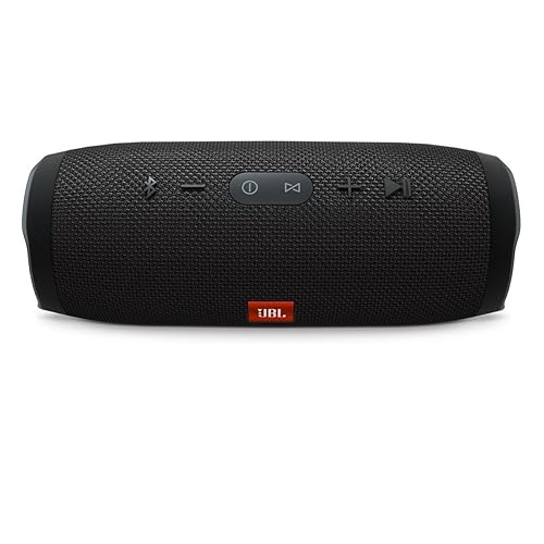 JBL Charge 3 Waterproof Portable Bluetooth Speaker (Black), 1 in