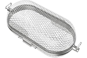 Rotisserie Grill Basket 64000 for Napoleon and Other Gas Grill, Fits Most Spit Rods,Great for Cooking Veggies Evenly