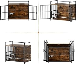 ROOMTEC Furniture Style Large Dog Crate with