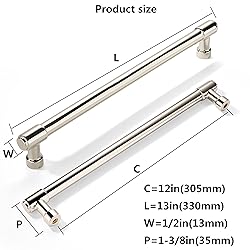 khtumeware 2 Pack 12 Inch(305mm) Polished Nickel