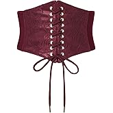 SCARLET DARKNESS Corset Belts for Women Lace-up Tied Waspie Waist Belt Renaissance Corset