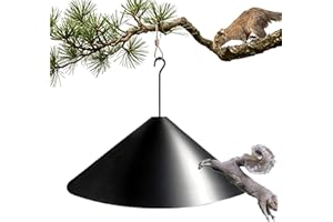 19 inch Squirrel Baffle for Bird Feeder Pole, Squirrel Proof Hanging Bird Feeder Squirrel Baffle for Bird Feeder Shepherd Hoo