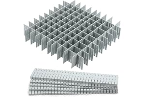 acDesign 40Pcs Grid Drawer Dividers, Adjustable Drawer Organizer for Socks, Underwear, Lingerie, Makeup, Bedroom Office Kitchen Storage (Grey)