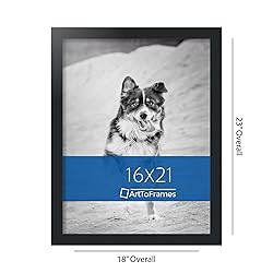 ArtToFrames 16x21 Inch Black Picture Frame, This