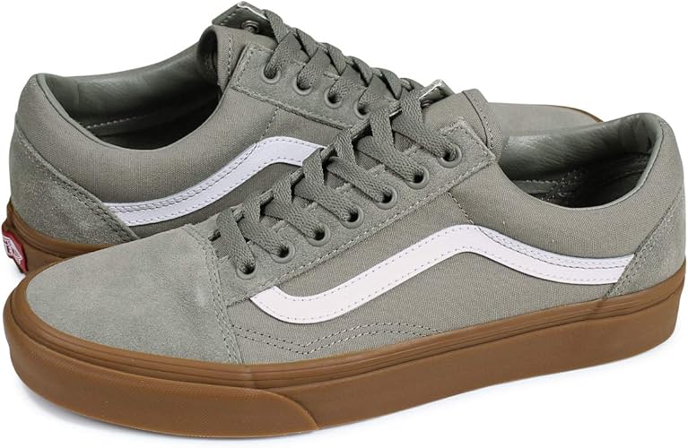 Amazon Vans ヴァンズ オールドスクール スニーカー メンズ レディース バンズ Old Skool グレー Vn0a38g1vks Us9 0 27 0 スニーカー
