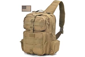 REEBOW Tactical Sling Bag Pack Military Sling Backpack Assault Range Bag