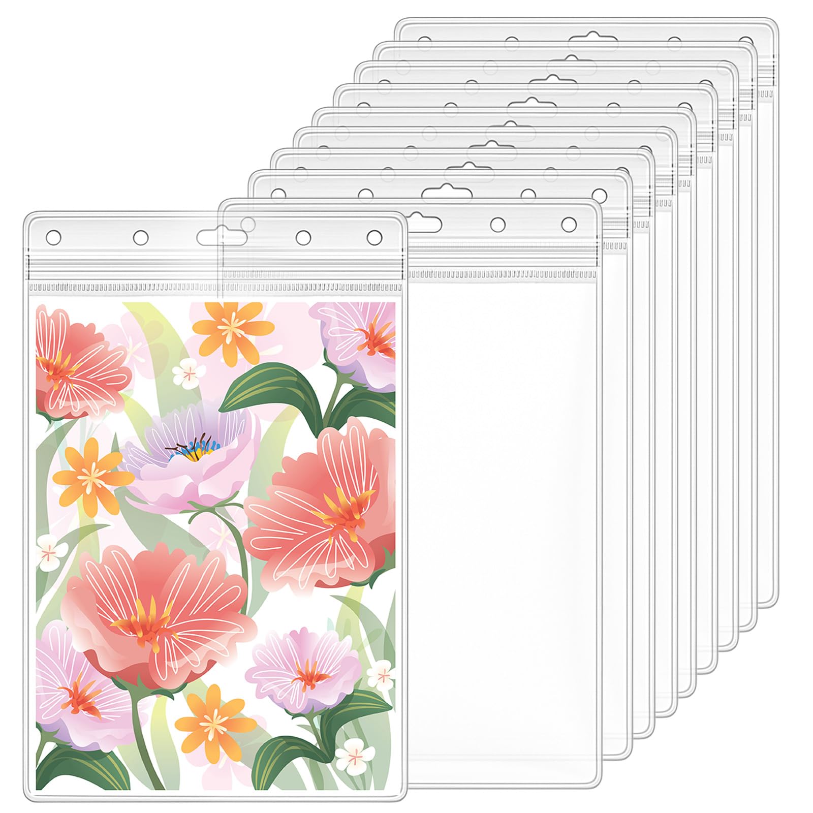 Photo 1 of 10 Pack 8.5x11 Inch Clear Plastic Zip Hard Sheet Protectors, Waterproof Resealable Sign Holder, Heavy Duty Document Sleeves for Wall Signs, Photos, Certificates, Job Tickets