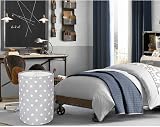 DOKEHOM 20-Inch Freestanding Laundry Basket with Lid Grey Large Collapsible view 8