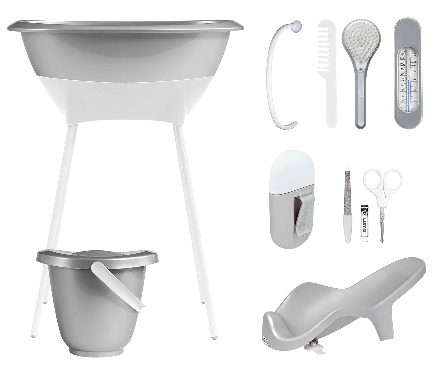 Luma Baby Care L Juego de cuidado de baño – Bañera de pie asiento de
