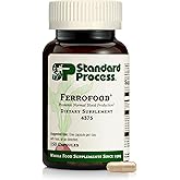 Standard Process Ferrofood - Blood Health Supplement - Enzyme Support with Vitamins B12, C, & Iron - Non-Dairy & Non-Soy - 150 Capsules (40 Servings)