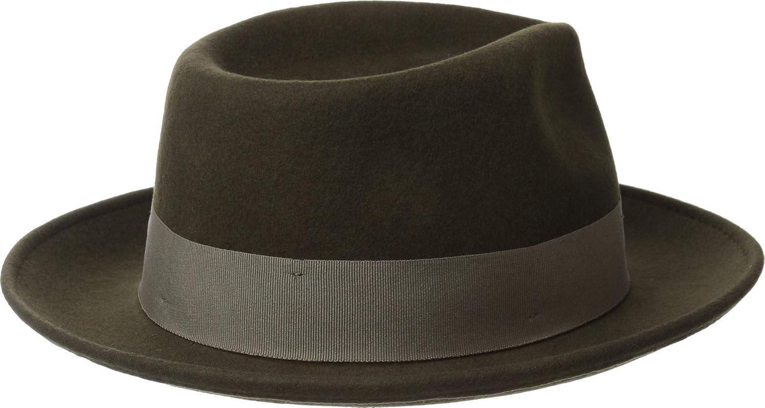 Scala Classico Men's Crushable Wool Felt Fedora at  Men’s Clothing store