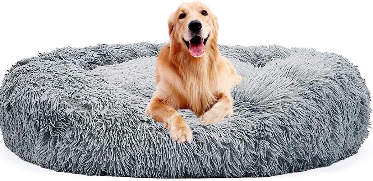 Snug Comfort Dog Donut Bed Soft Pet Cushion Deluxe Kennel Sofa Cuddler