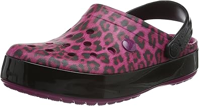 leopard print platform crocs