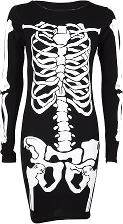 skeleton bodycon dress