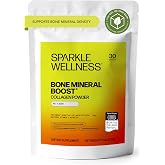 Sparkle Wellness Bone Mineral Boost FORTIBONE Collagen (No Flavor) | 30 Serves, Collagen Peptides with Nutra C Buffered Vitamin C for Bone Health, Density &amp; Mineral Support