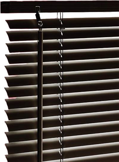 Funky gadgets PVC Venetian Blind 60x150 cm Easy Fit Black