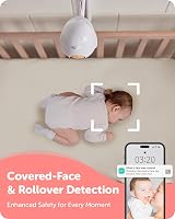 CüboAi Plus Smart Baby Monitor AI Sleep Safety Alerts 1080p HD Night Vision 2 view 3